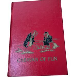 VTG Childrens Hour Vol 4 "Caravan of Fun" Book Spencer Press Hardcover Red
